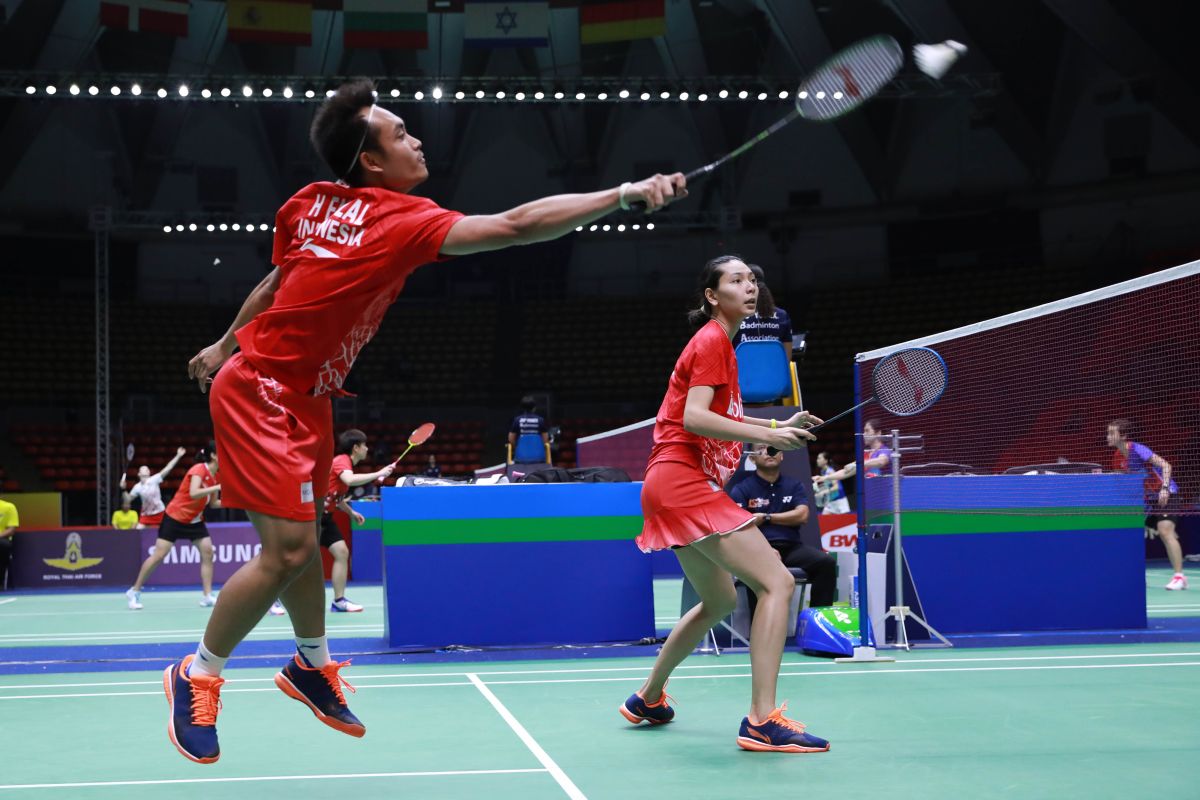 Ganda campuran Indonesia Hafiz/Gloria amankan tiket ke perempat final Thailand Masters