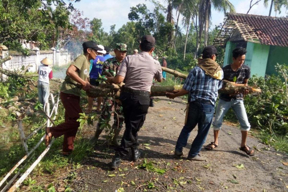 Puluhan rumah di Kabupaten Lampung Tengah rusak diterjang angin puting beliung