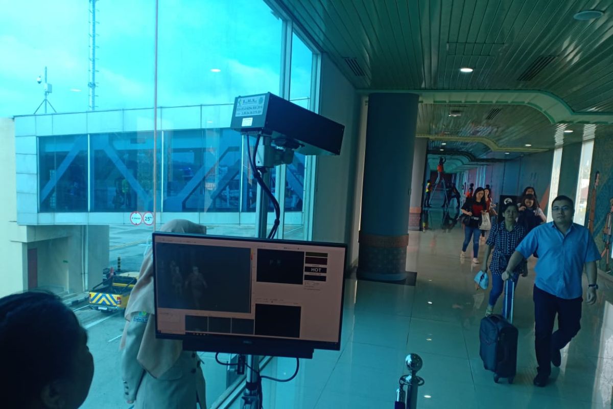 Bandara SMB II pasang "thermal scanner" deteksi  virus Corona