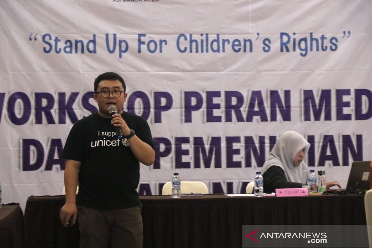 Sejumlah jurnalis Aceh dilatih peliputan isu anak di Sabang