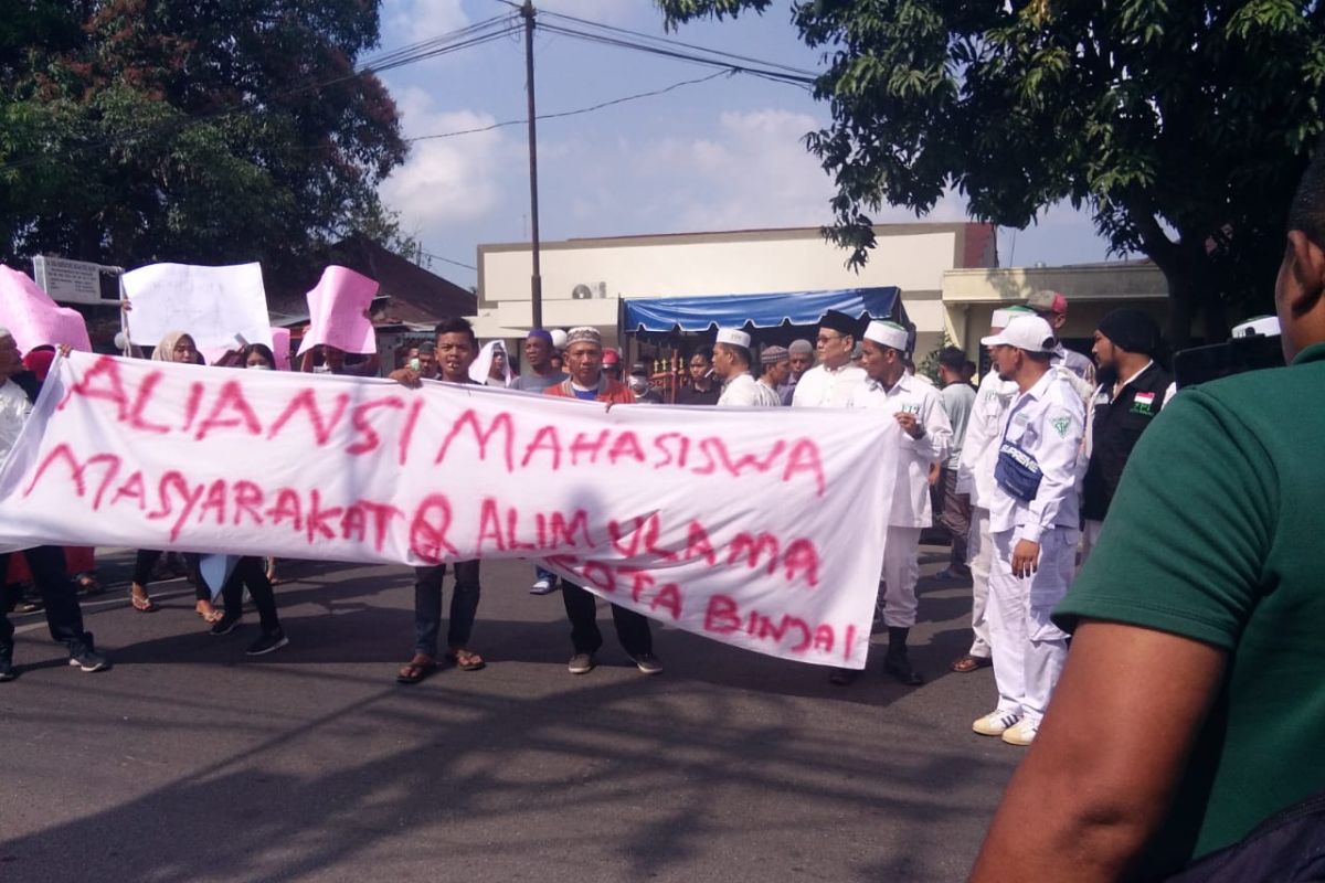 Ratusan warga Binjai minta Polisi berantas segala bentuk kemaksiatan