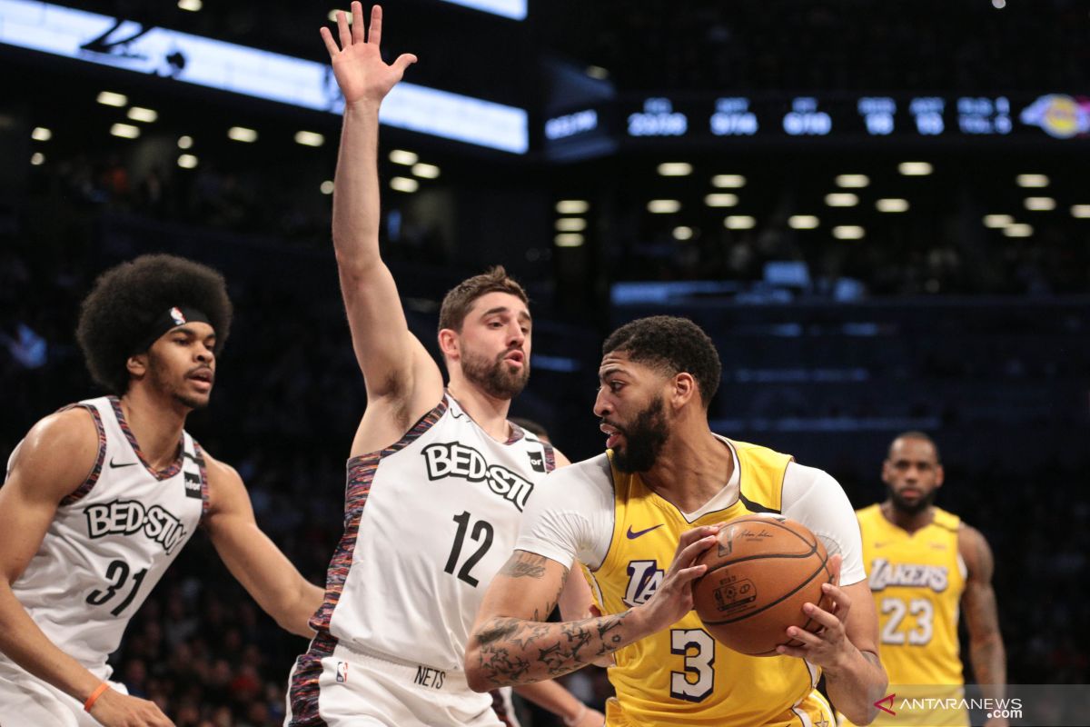 Basket, NBA - LeBron hasilkan triple-double saat Lakers benamkan Nets