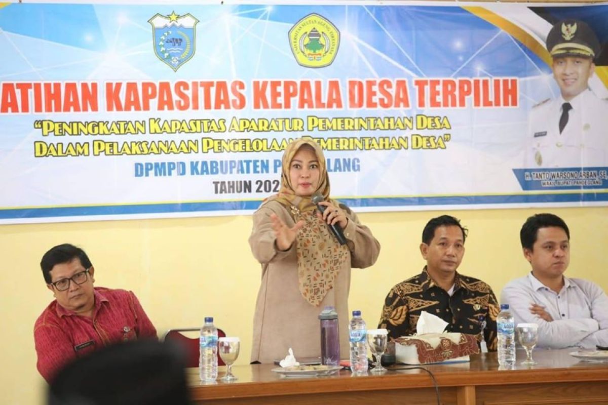 Bupati Pandeglang Irna Narulita minta kepala desa terpilih miliki inovatif