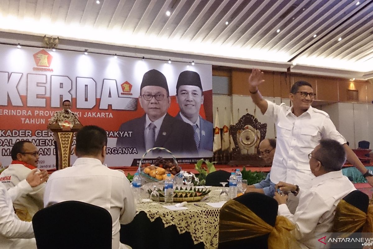 Anies-Sandi bertemu di Rakerda Gerindra