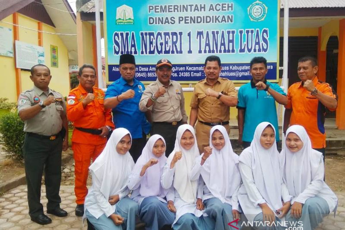 Siswa Aceh Utara diedukasi tanggap bencana