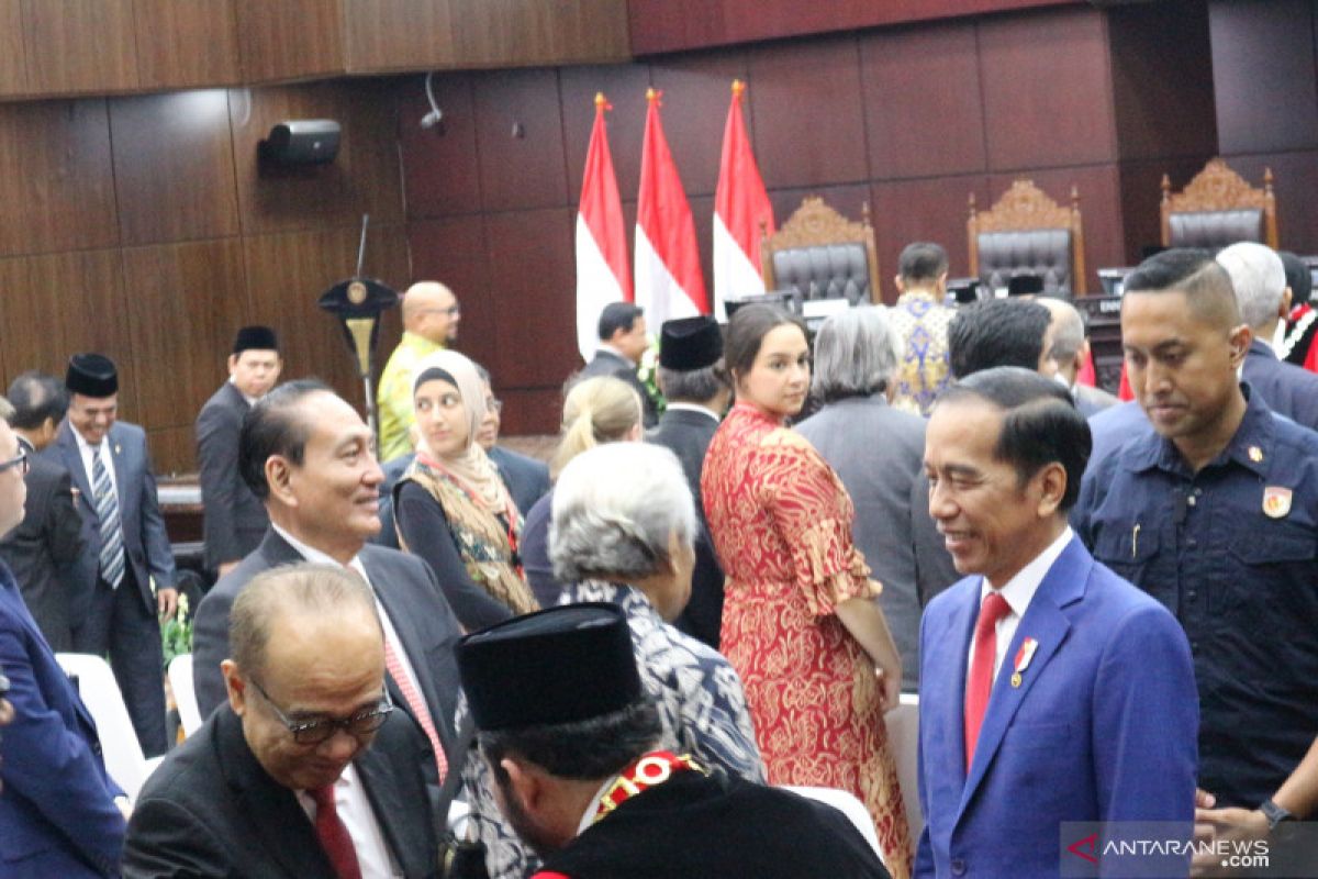 Presiden Jokowi minta dukungan MK terkait 