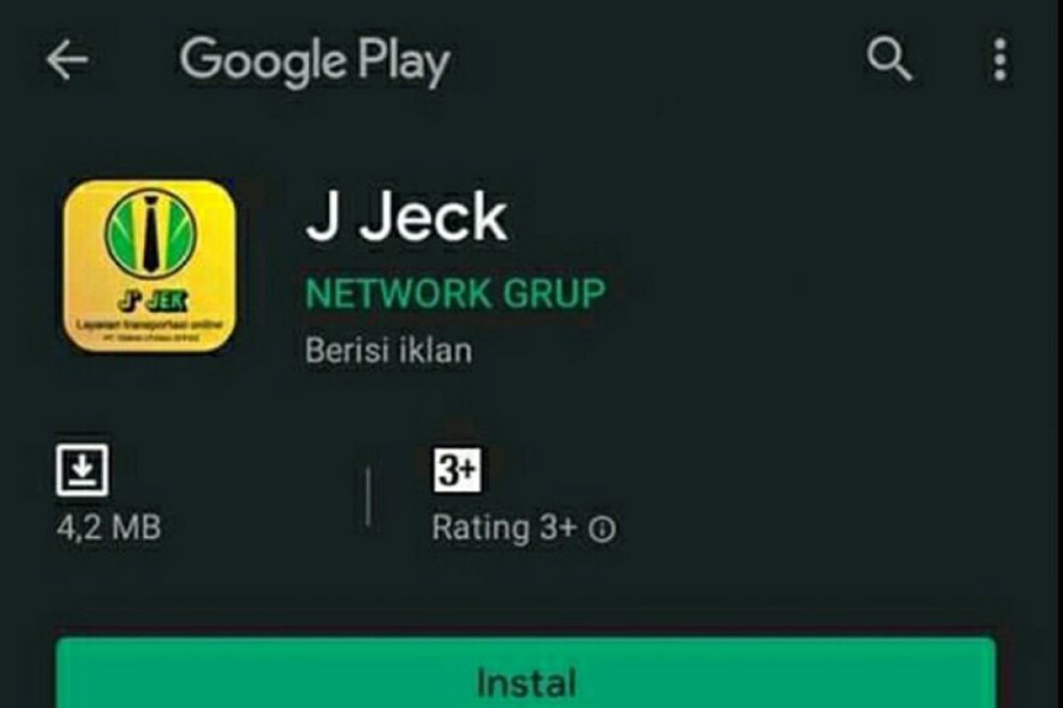 Kini J Jeck sudah tersedia di Play Store