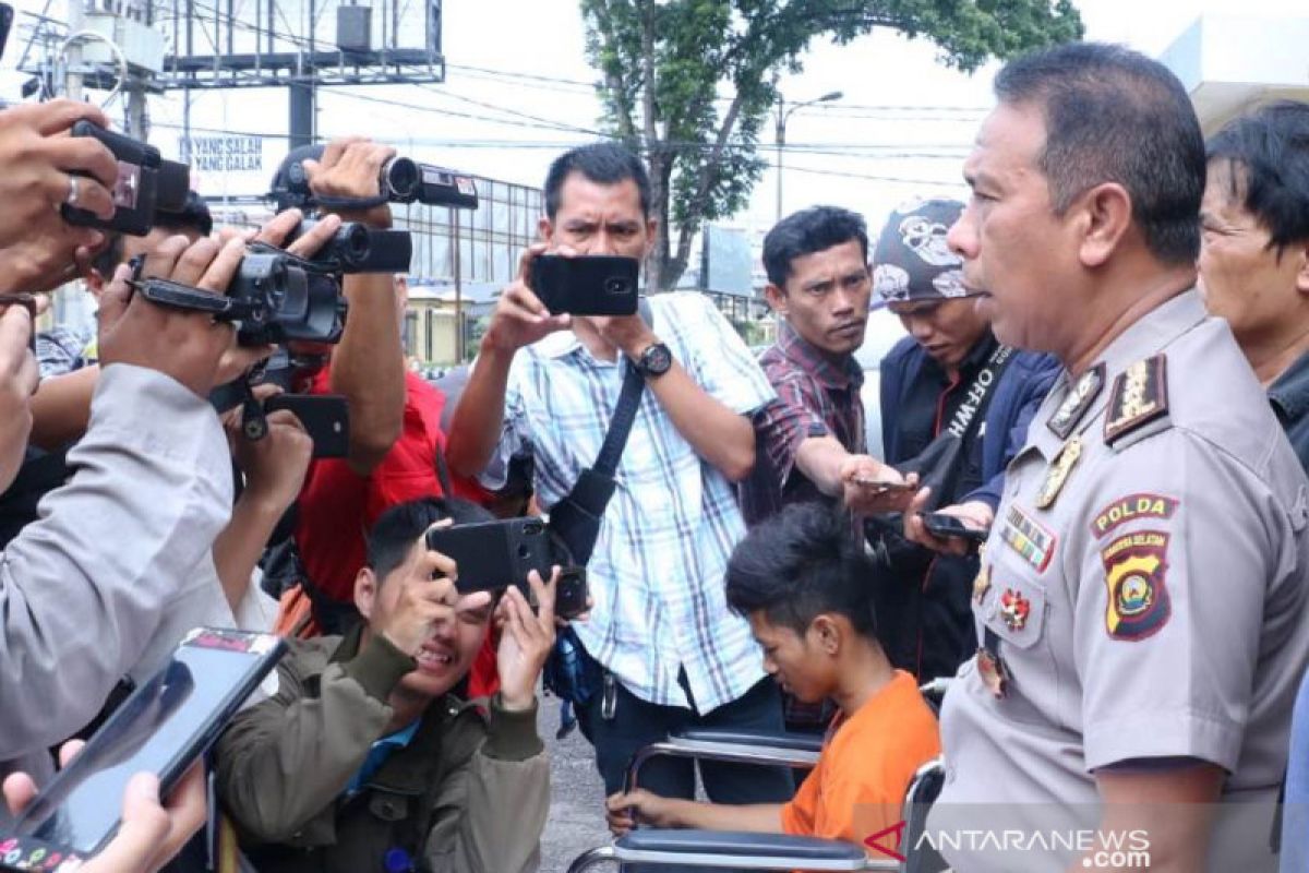 Pemalak sopir truk lintas Sumatera di Jalan Macan Lindungan dibekuk polisi