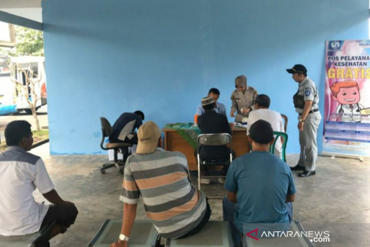 Jasa Raharja Babel buka layanan kesehatan gratis di Terminal Kampung Keramat