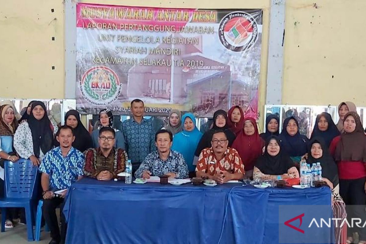 UPK Syariah Mandiri Selakau selesai melaksanakan LPJ tahunan