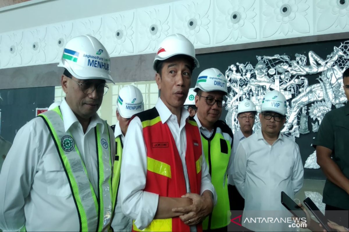 Presiden Jokowi mengaku puas proyek Bandara Internasional Yogyakarta