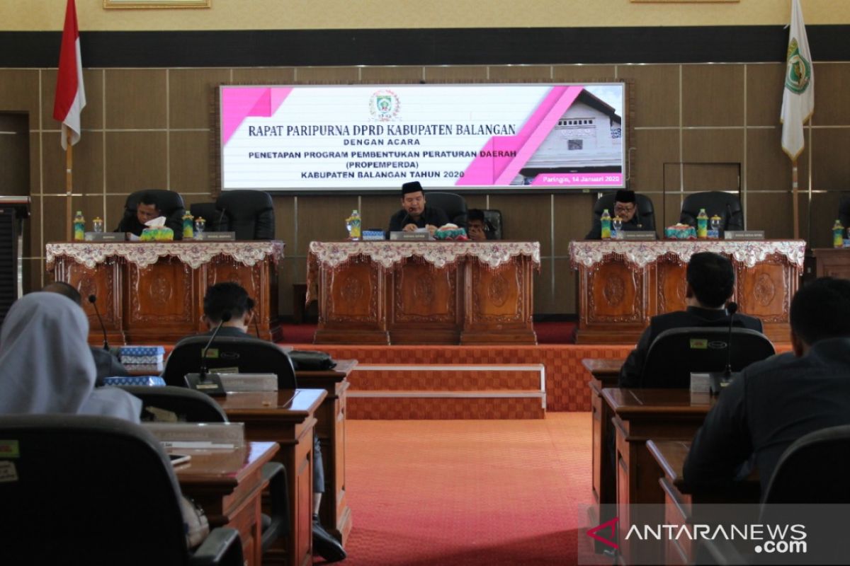 DPRD Balangan tetapkan Pansus Raperda  2020