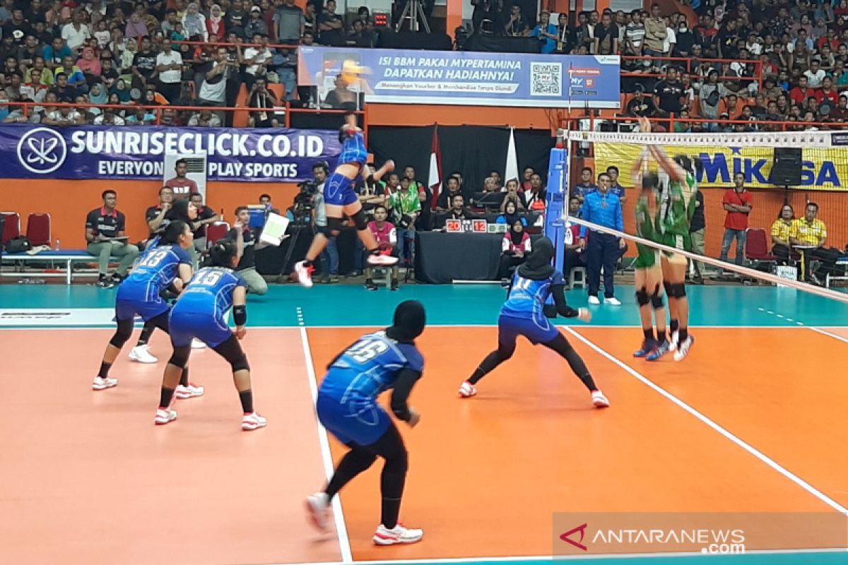 Proliga 2020 - Tim putri Pertamina Energi tundukkan Gresik Petrokimia 3-0