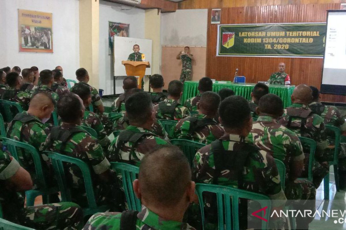 Babinsa 1304/Gorontalo jalani latihan dasar umum teritorial