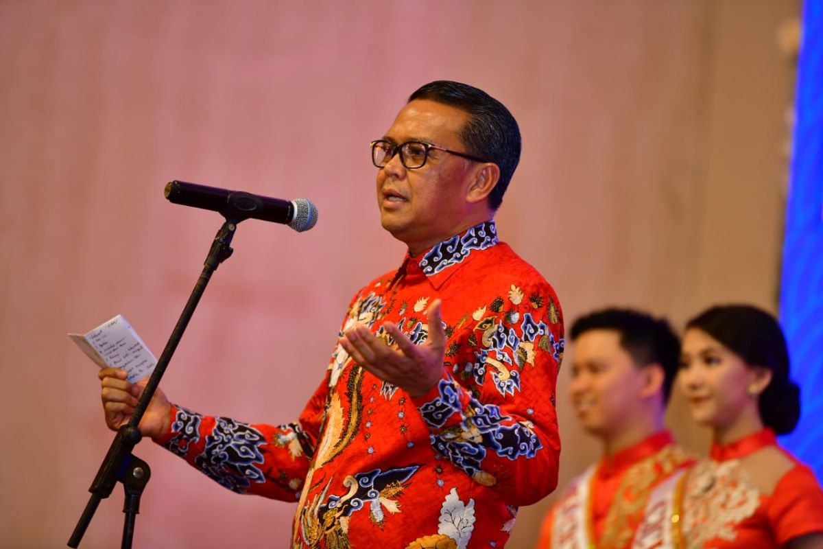 Gubernur hadiri Open House Imlek 2571/2020 PSMTI Sulsel