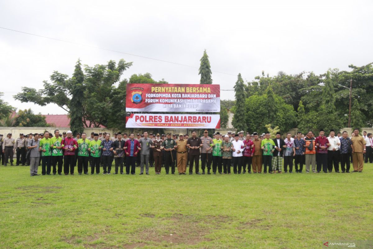 Forkopimda Banjarbaru deklarasi damai