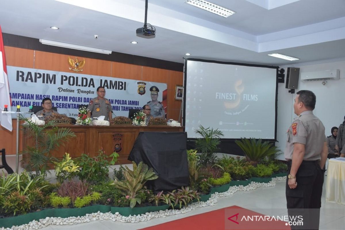 Polda Jambi gelar rapim dan rakor pengaman Pilkada serentak