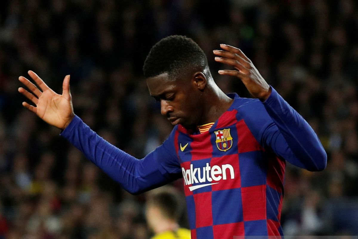 Barcelona kehilangan penyerang sayap Ousmane Dembele  enam bulan