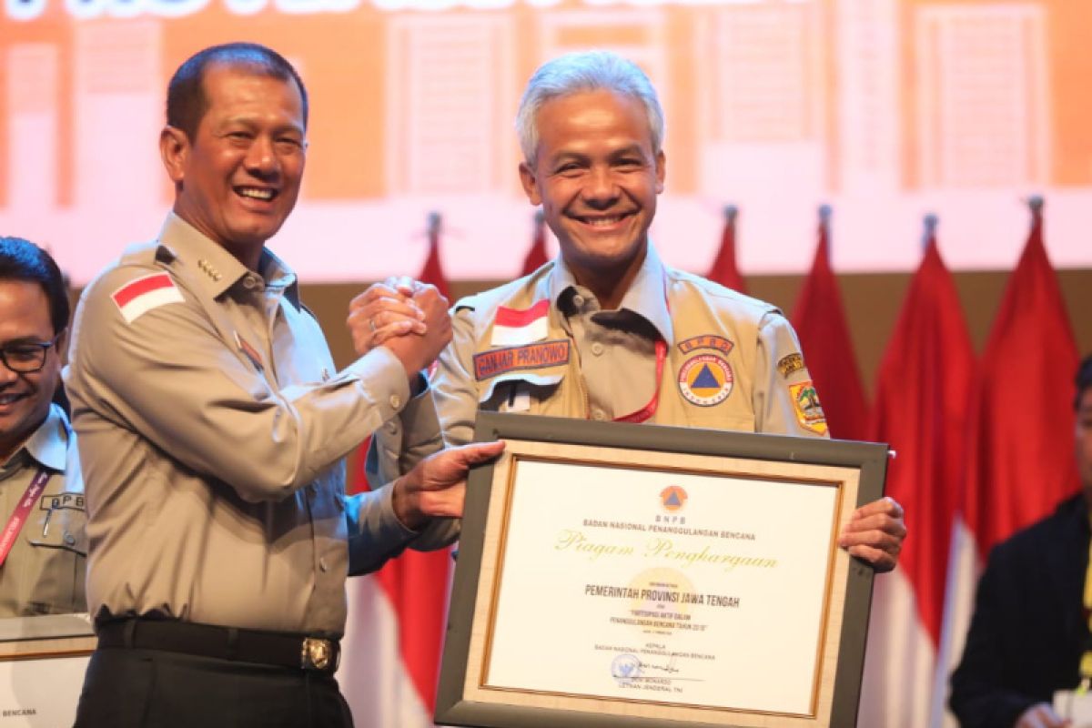 Jawa Tengah raih penghargaan provinsi aktif tanggulangi bencana