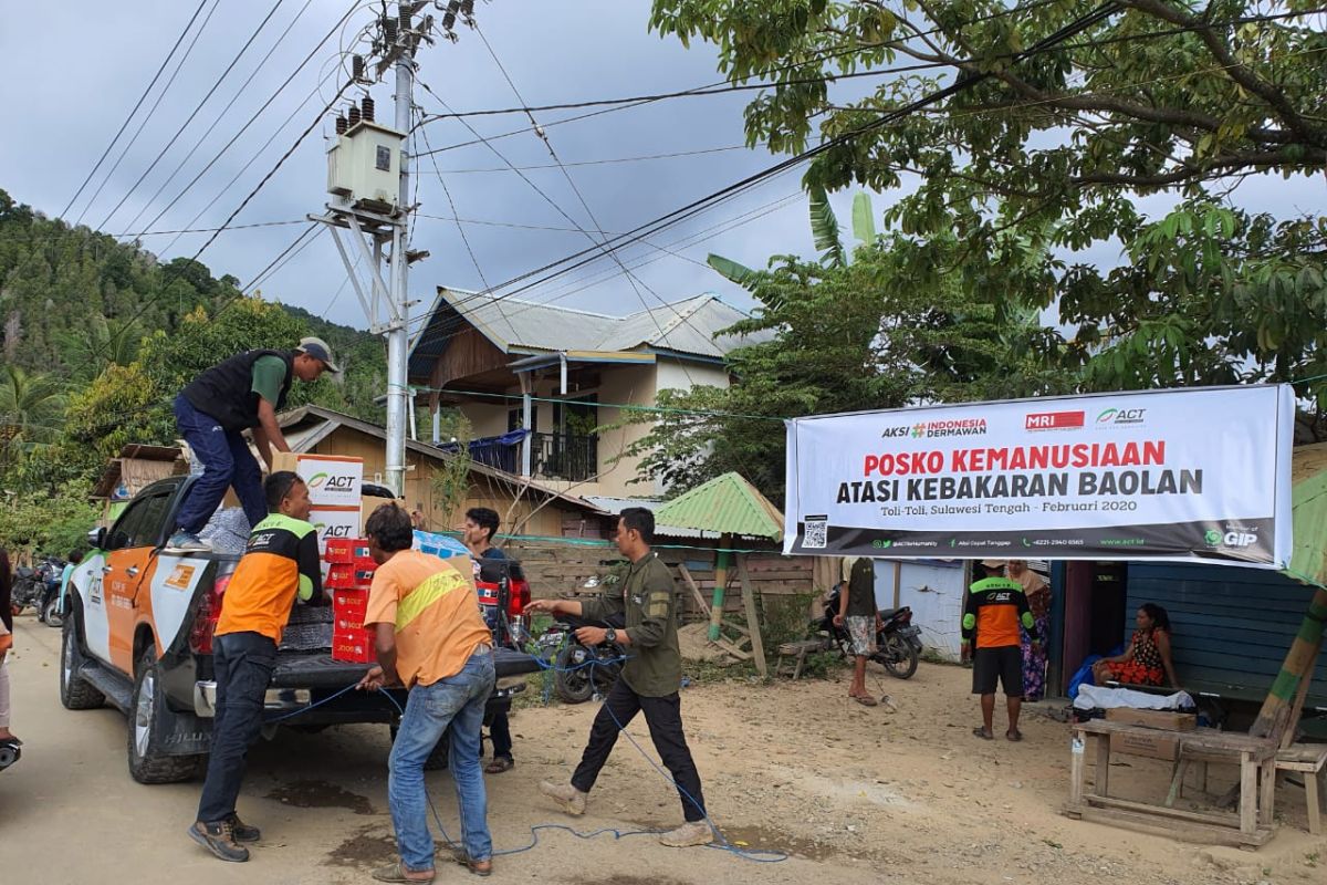 ACT bangun posko kemanusiaan bantu korban kebakaran Tolitoli