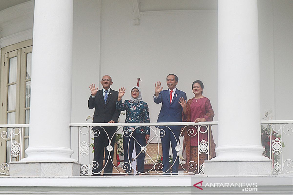 Presiden Jokowi terima kunjungan Presiden Singapura di Istana Bogor