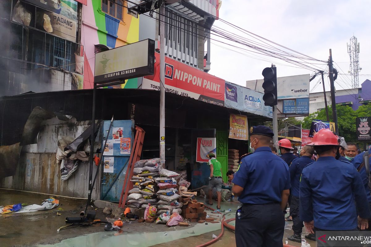 Kebakaran di Medan, 3 orang terbakar