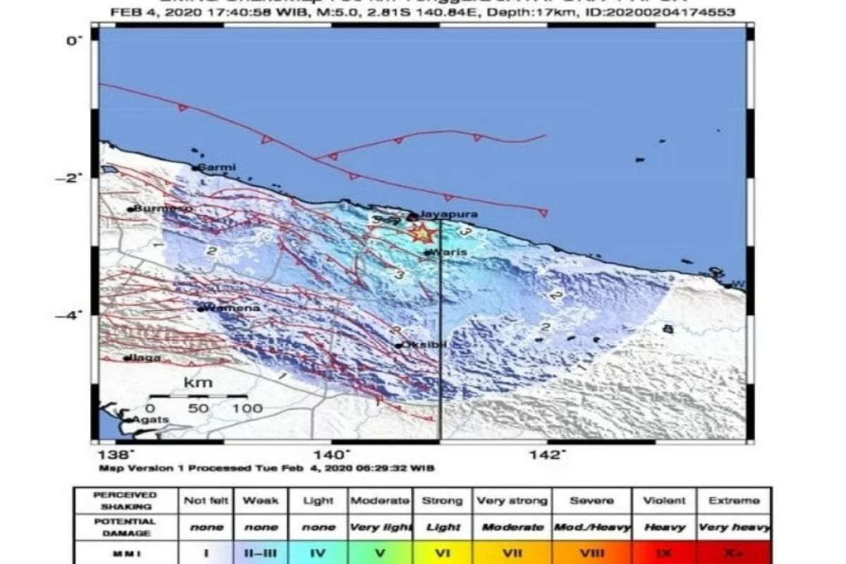 Gempa goncang Papua, warga panik