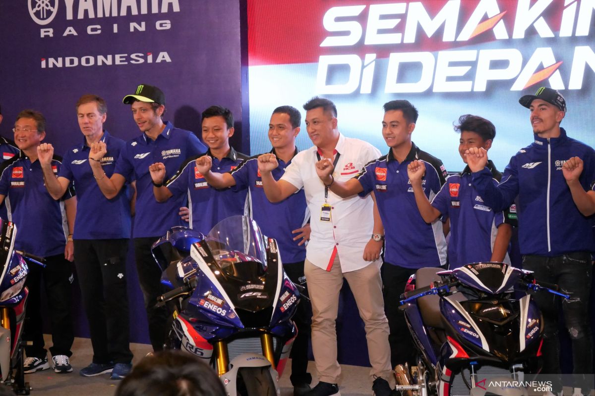 Rossi dan Vinales ramaikan peluncuran tim Yamaha Racing  Indonesia