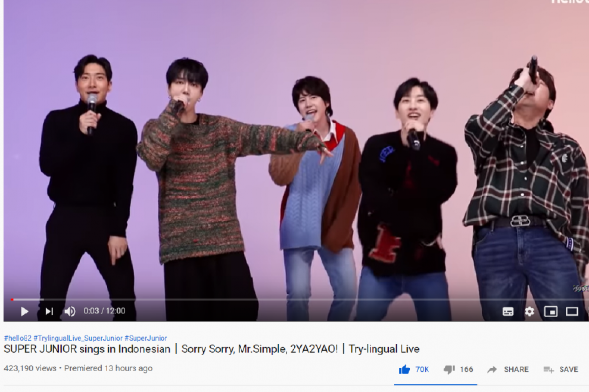 Super Junior pilih Hotman, Eko hingga "Sorry Sorry" bahasa Indonesia