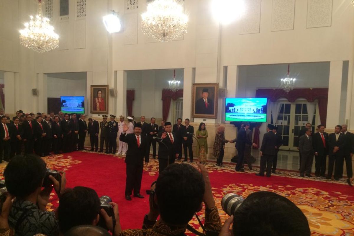 Presiden Jokowi melantik Yudian Wahyudi menjadi Kepala BPIP