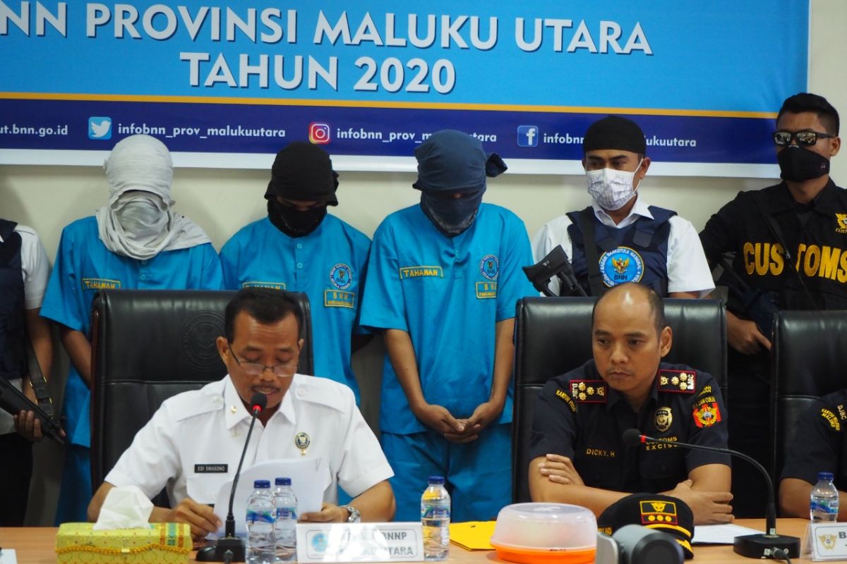 BNNP Malut ungkap jaringan narkoba asal Jakarta dan Makassar