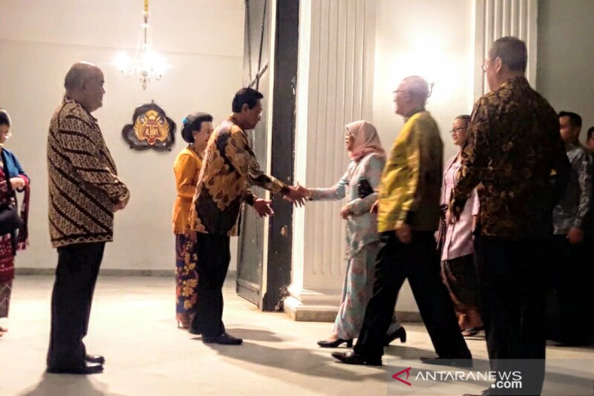 Presiden Singapura bertemu Sultan HB X di Keraton Yogyakarta