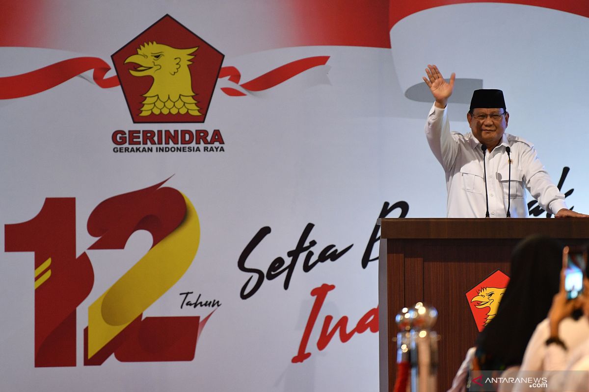 12 tahun Partai Gerindra, Prabowo rayakan bersama anak yatim piatu