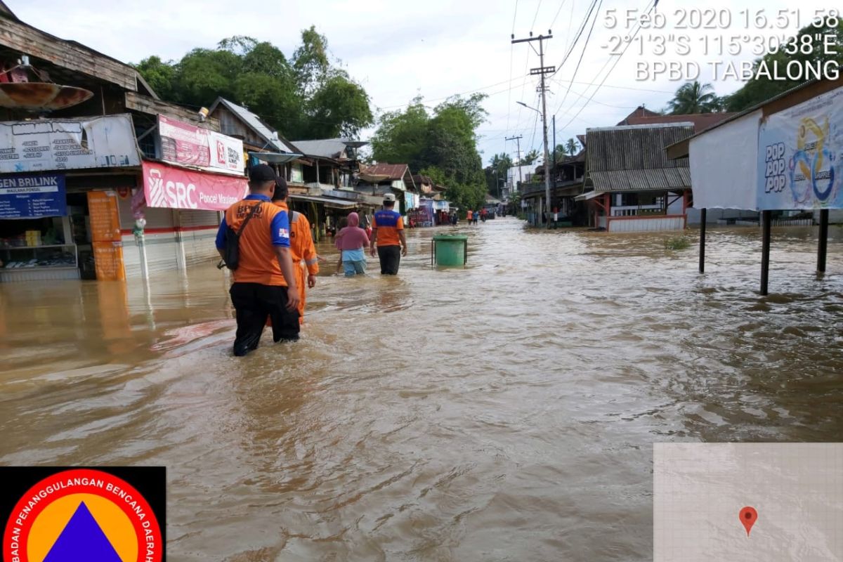 Pasar Mahe Haruai lumpuh total akibat banjir