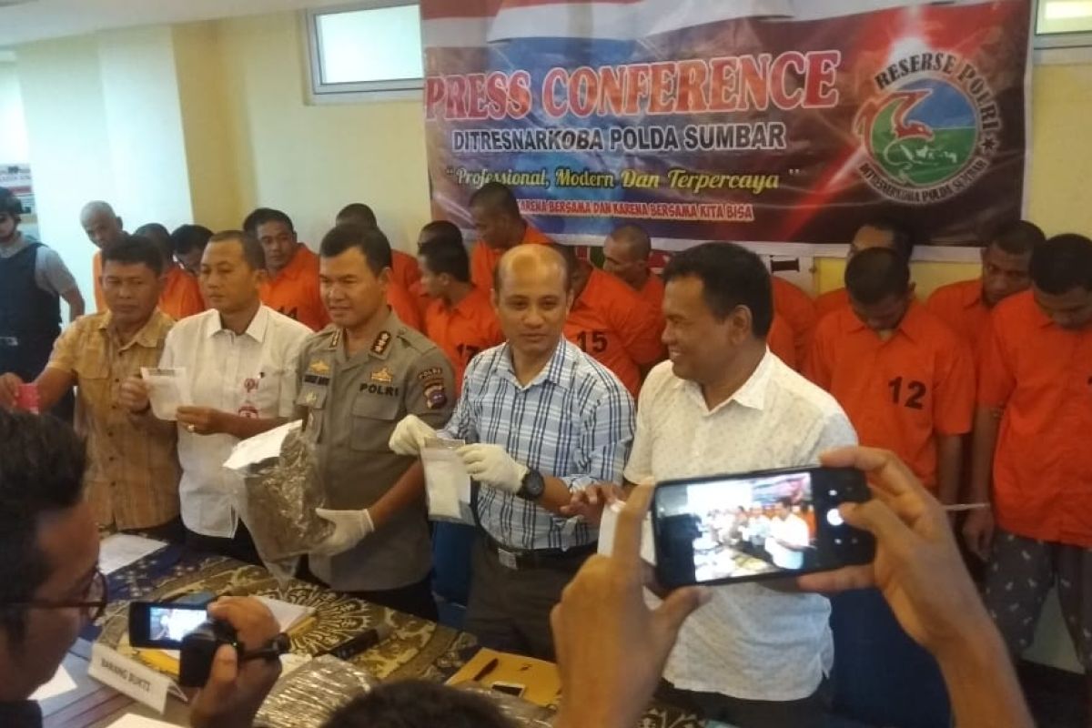 Polda Sumbar tangkap 32 pelaku penyalahgunaan narkoba selama Januari