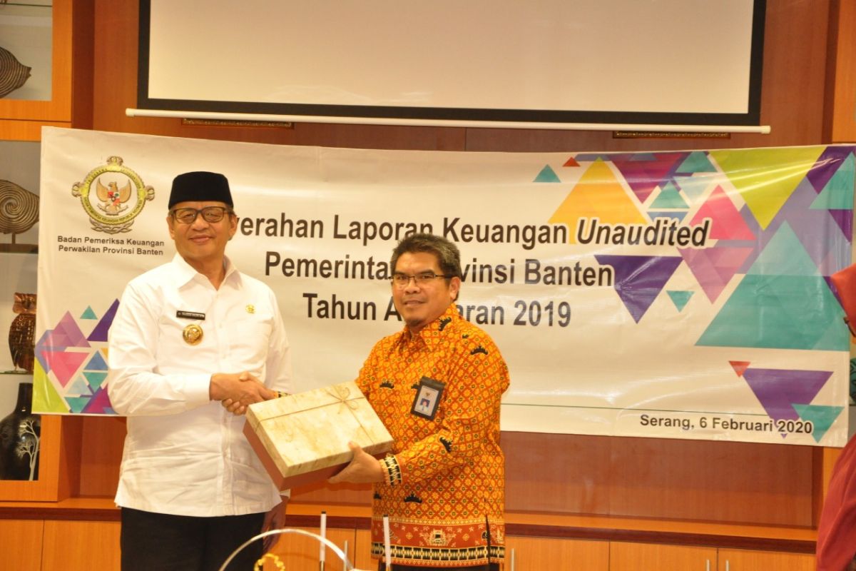 Gubernur Wahidin serahkan laporan keuangan 2019 untuk diaudit BPK