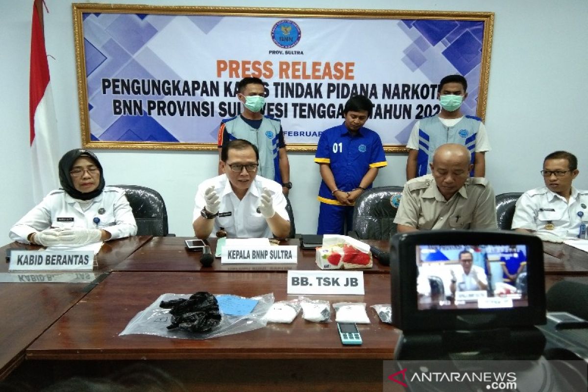 BNN Sulawesi Tenggara ungkap peredaran sabu-sabu 406 gram jaringan Lapas