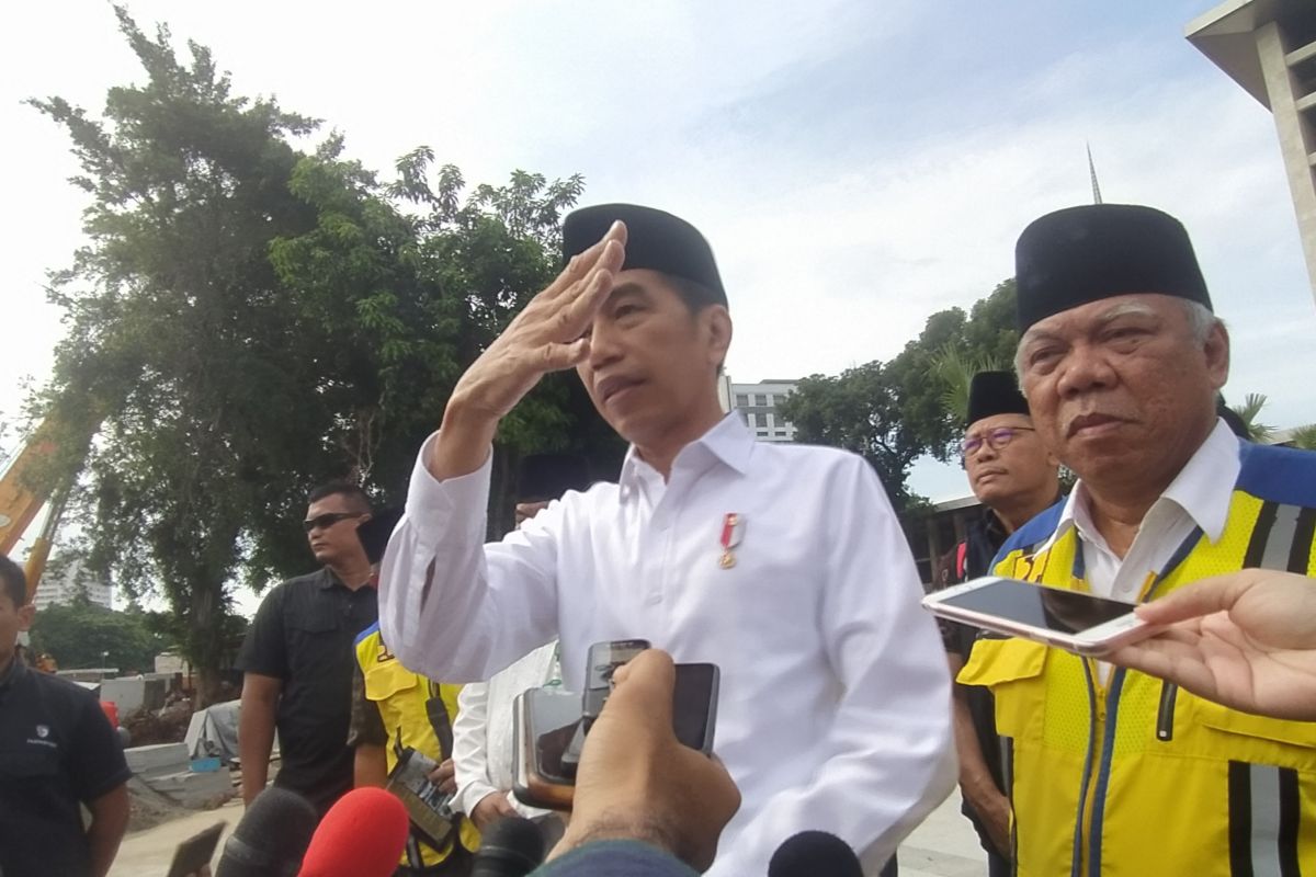 Presiden Jokowi targetkan renovasi Masjid Istiqlal rampung April 2020