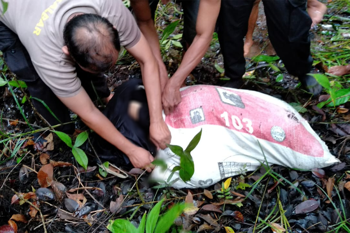 Dalam 10 jam polisi tangkap pembunuh wanita yang mayatnya dimasukan dalam karung