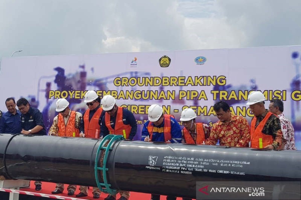 Proyek pipa transmisi gas bumi Cirebon-Semarang akan didanai APBN