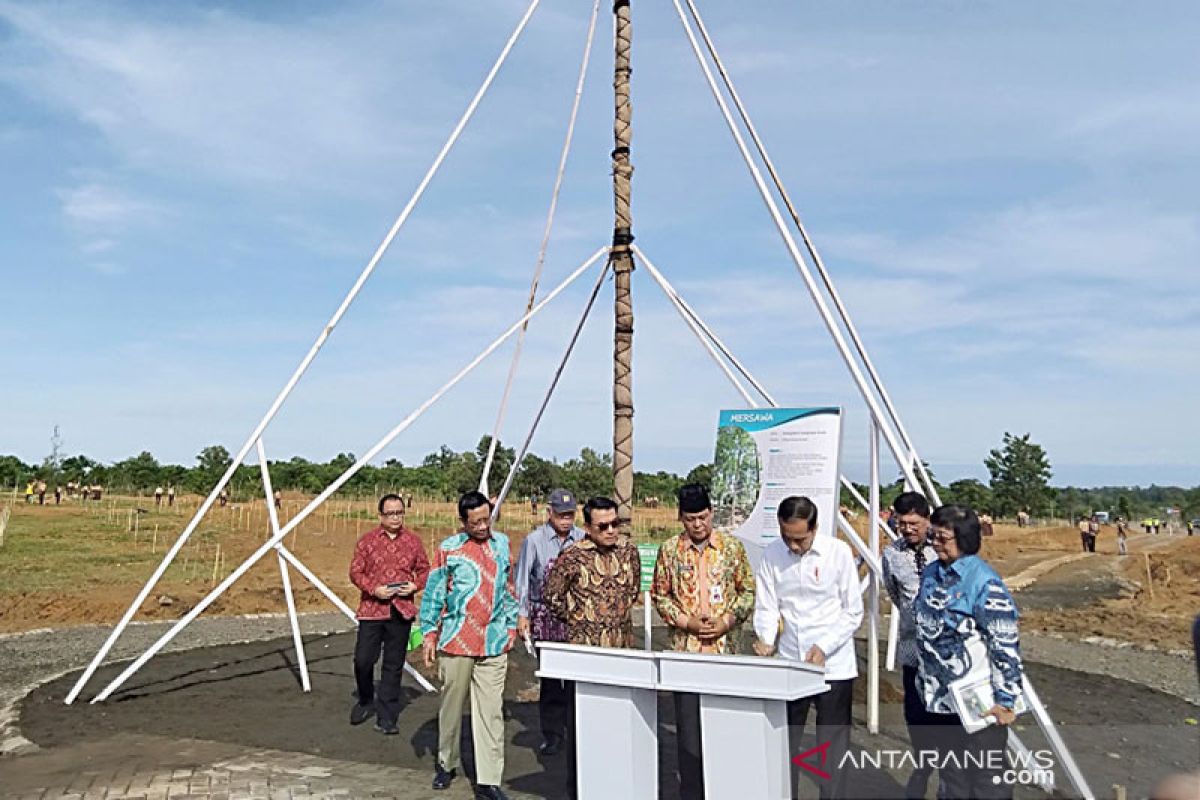 Presiden Jokowi tanam pohon Marsawa di HPN 2020
