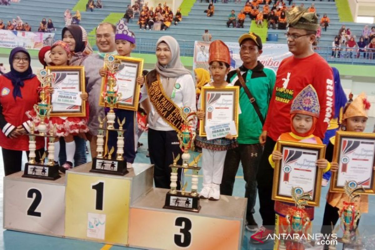 TK Nusantara Desa Delas juara senam bedincak kategori PAUD