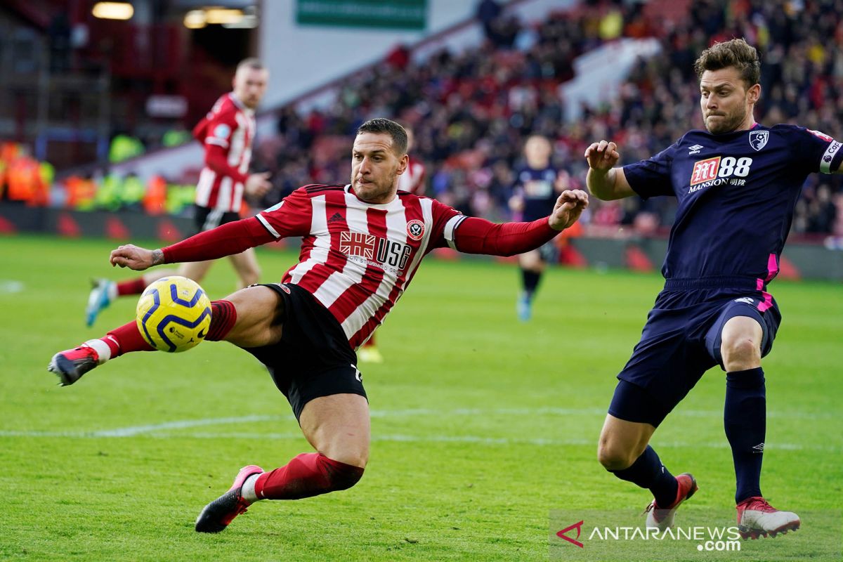 Liga Inggris: Sheffield ke posisi lima setelah menang dramatis atas Bournemouth