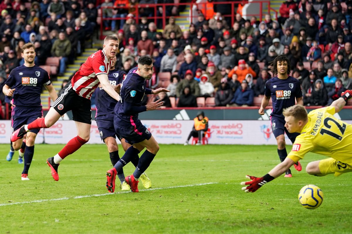 Sheffield United ke posisi lima setelah menang dramatis atas Bournemouth