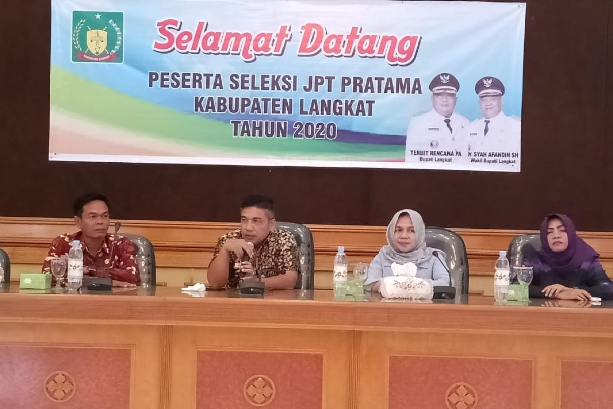 Pemkab Langkat gelar seleksi Jabatan Tinggi Pratama