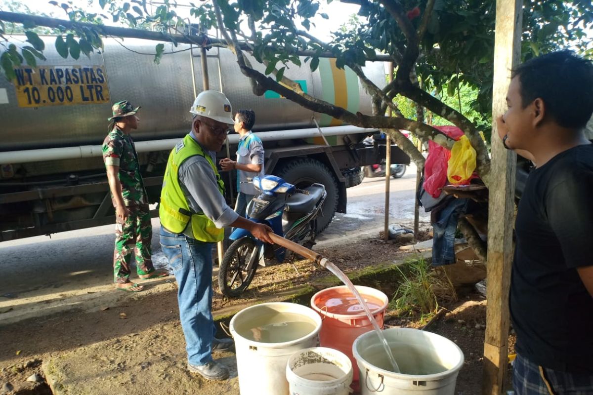 Instalasi pengolahan air dua kecamatan di Tabalong  terhenti