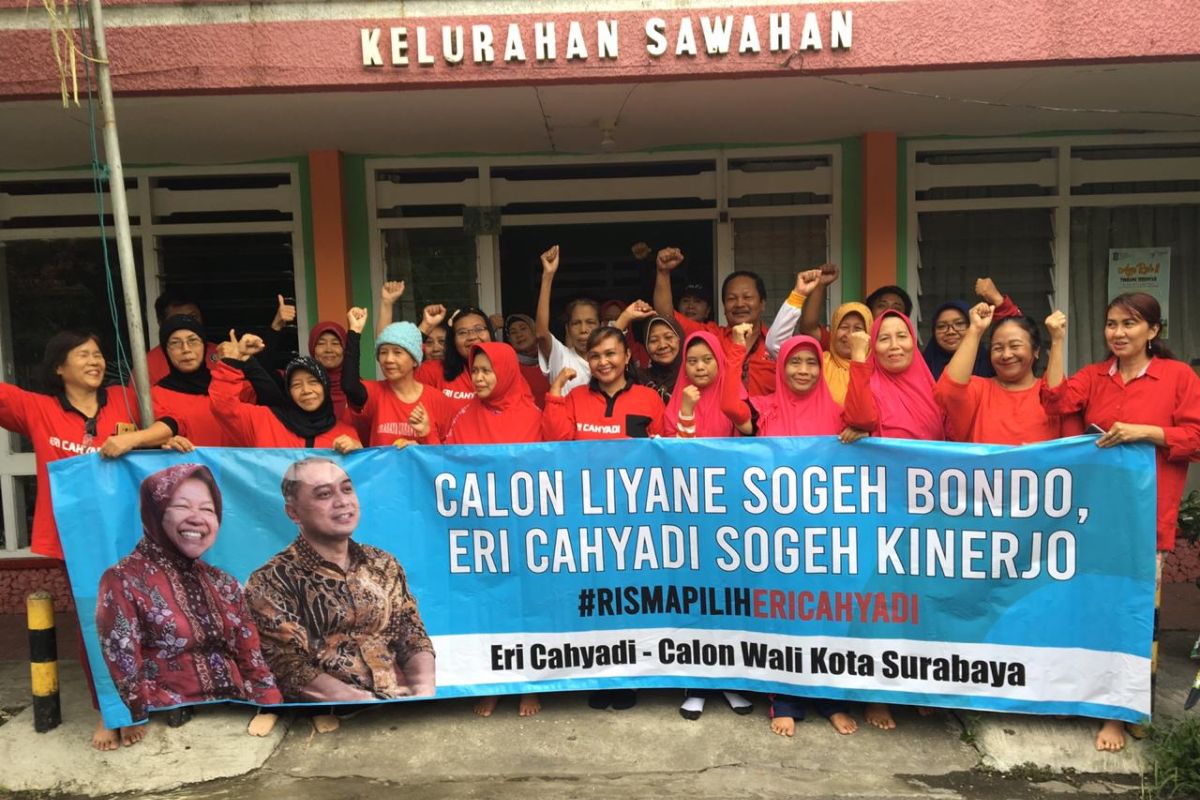 Puluhan Warga Sawahan Surabaya deklarasi dukung Eri Cahyadi maju Pilkada 2020