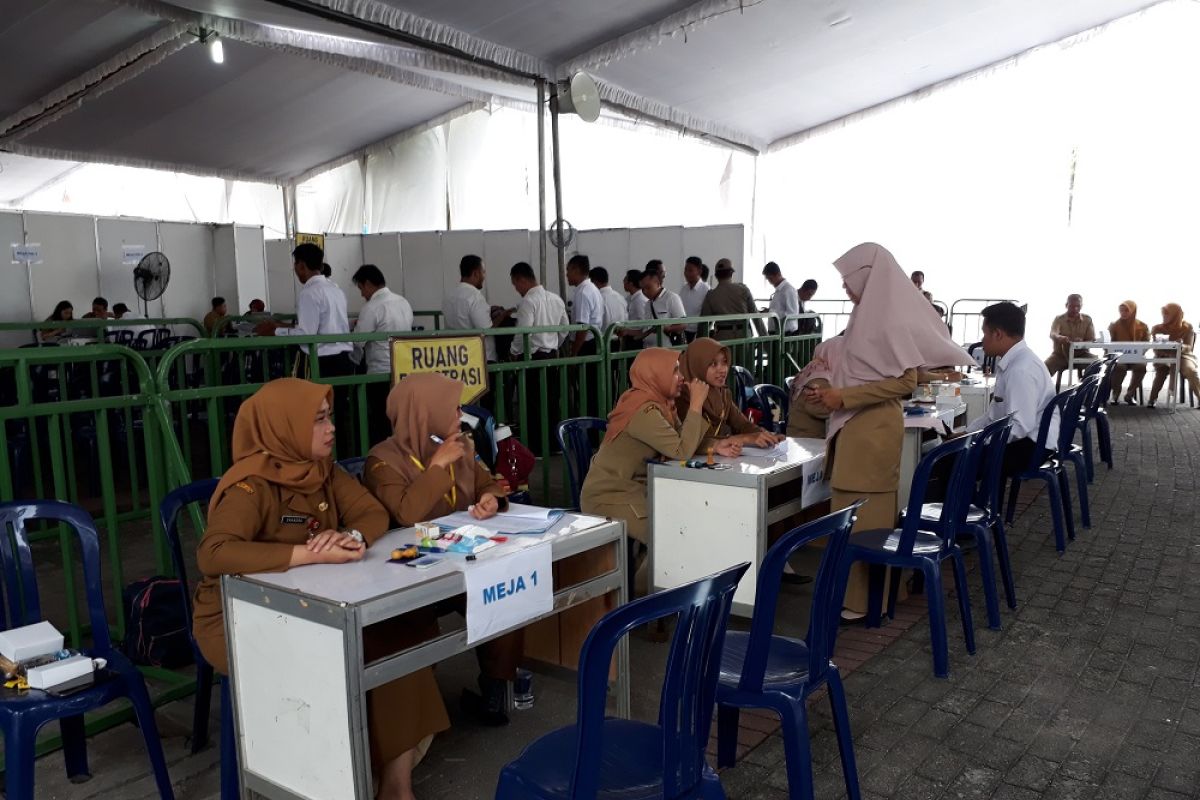Saat tes CPNS Kabupaten Kediri, puluhan peserta tidak hadir