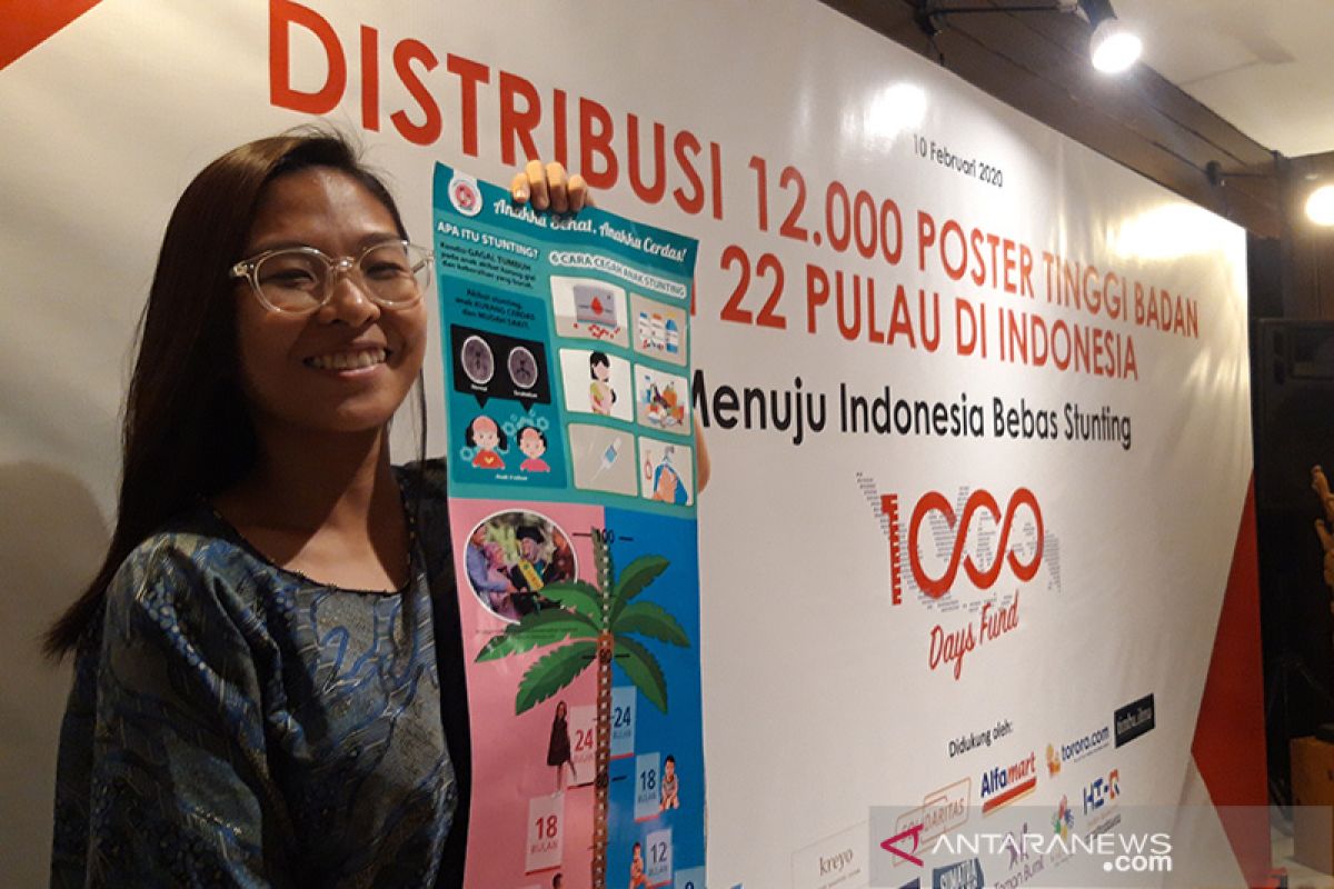 Yayasan 1000 Hari sebar 12 ribu poster stunting di 22 pulau