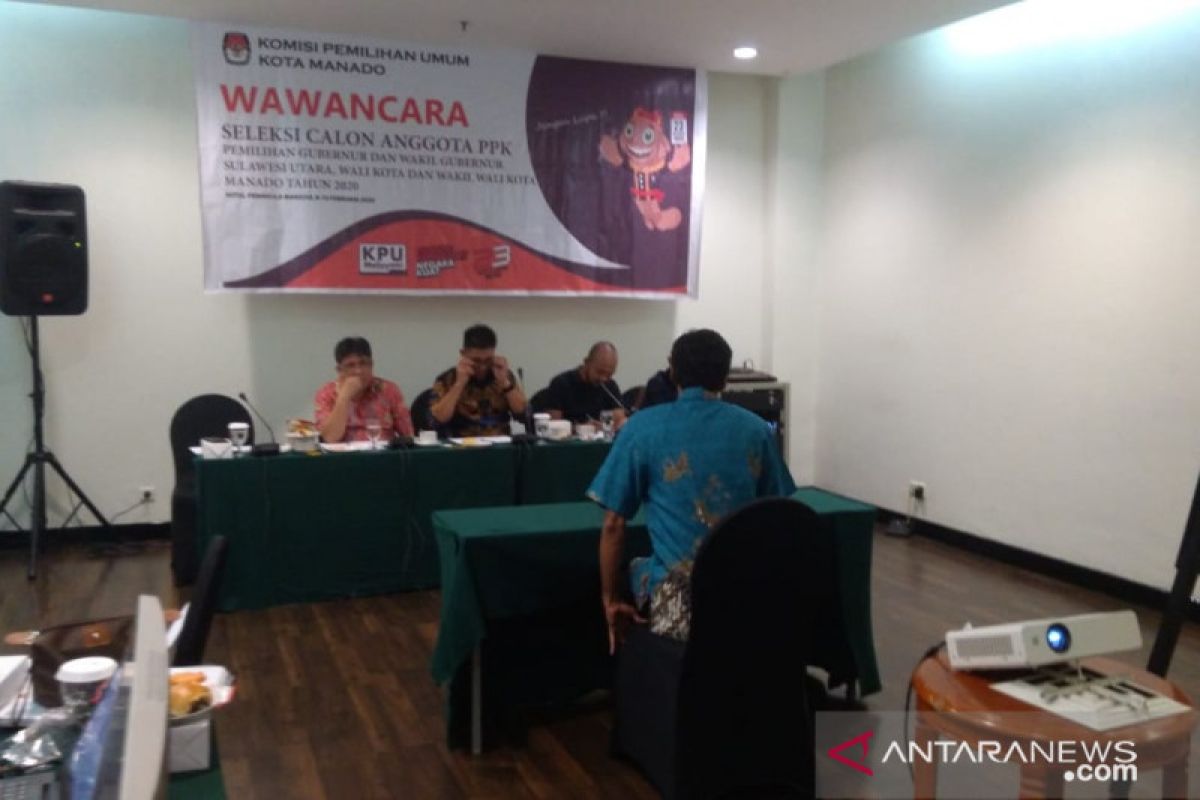 KPU Manado laksanakan tes wawancara calon 110 PPK